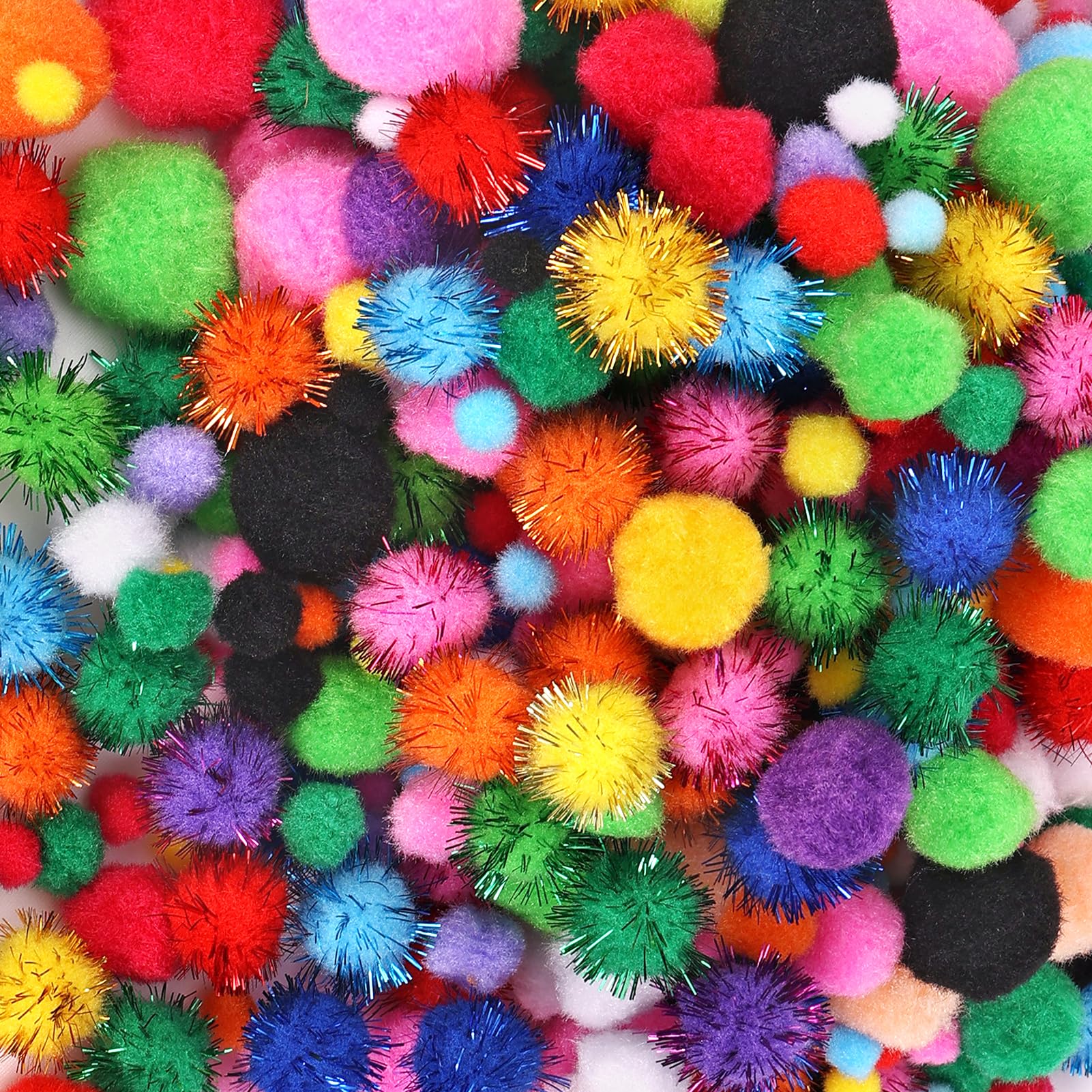 Pllieay 200Pcs 2 Inch Very Large Assorted Pom poms Arts and Crafts for DIY  Creative Crafts Decoration, 13 Colors